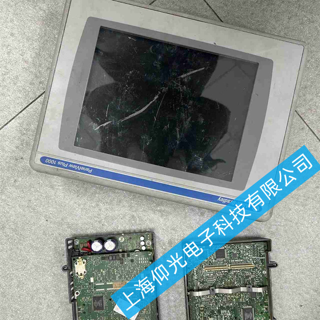 上海AB觸摸屏藍屏顯示模塊故障(觸摸有反應)故障維修